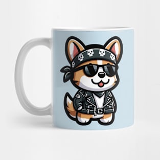 motorbike gang corgi Mug